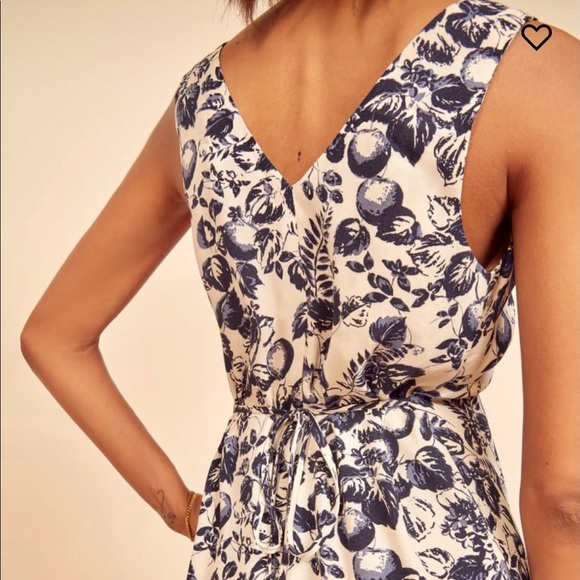 Reformation Gianni Mini dress in Orangerie fruit print, size M - Picture 5 of 6